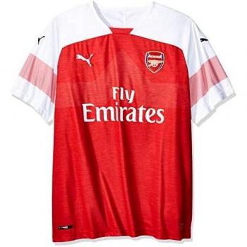Puma Herren Arsenal FC Heimtrikot Replica SS mit EPL Sponsorlogo, Mehrfarbig (Chili Pepper Heather/White), XL