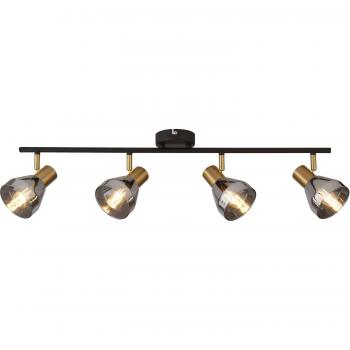 Searchlight Black Finish 4-Light Bar