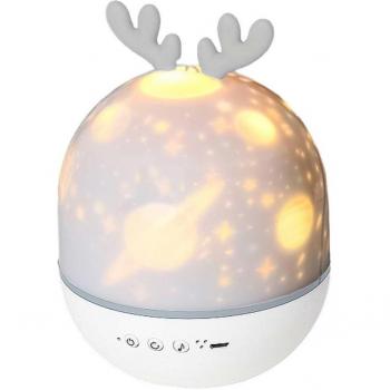 Multicolor Projection Night Lamp with Music