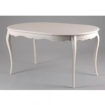 Table ovale style romantique 6 personnes