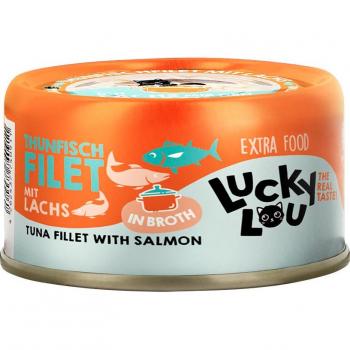 Filetto Umido Lucky Lou 12 x 70 g Tonno & Salmone