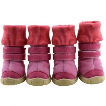 Slip-Resistant Dog Shoes for Snow