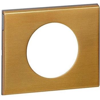 Plaque de finition 1 poste Céliane en Bronze