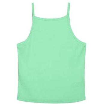 Enorsia Square-Rib Green Crop Top, 16