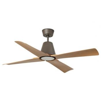 Ventilador de Techo con Luz LED 3000K Typhoon Marrón/Arce