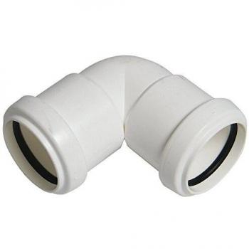FloPlast Push-Fit Waste Fittings 90° Bend 40mm White