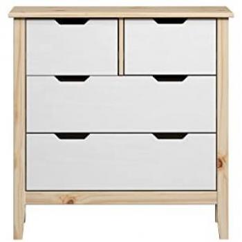 INTER-FURN Kommode Latera, Massivholz Kiefer, B/H/T: 78 x 79 x 39 cm