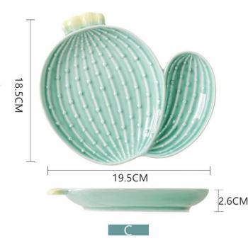 Tazón decorativo cactus