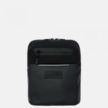 Borsa a tracolla nera Porsche Design Urban Eco S 20x27x7 cm