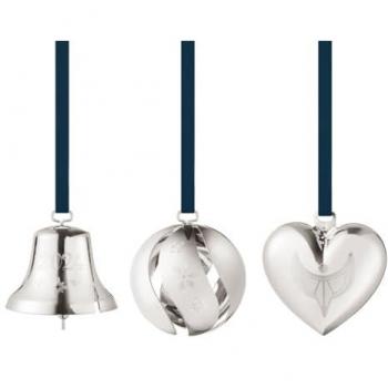 Georg Jensen Set di Ornamenti per Albero di Natale con Nastri