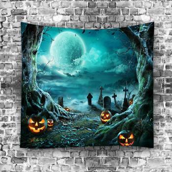 Tapiz decorativo de calaveras para Halloween