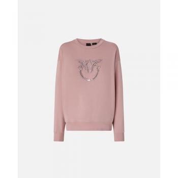 PINKO Sweatshirt Nelly A24F Rosa Damen Regular Fit