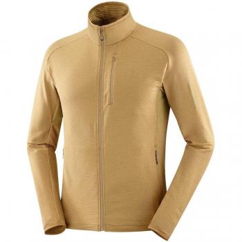 Salomon Full Zip Polaire Essential Lightwarm Jaune Doré XXL