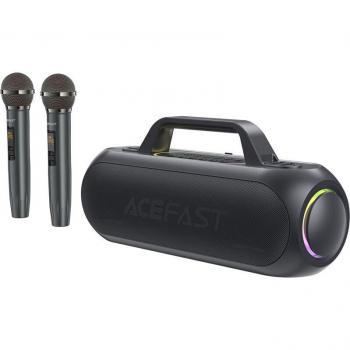 MegaKaraoke Wireless Lautsprecher mit 2 Mikrofonen – Schwarz