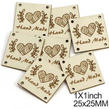 Corazones de cuero para personalizar accesorios