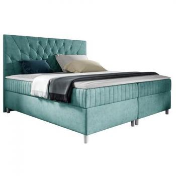 Cama de Plazas Dobles Baltimore 175 Turquesa 160x200, 165x212x120cm