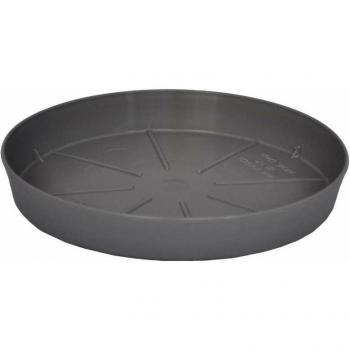 Soucoupe Élégante Gris Fumée 17 cm