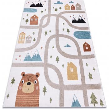 Tapis Enfant Multicolore Rues et Forêt 160x220 cm