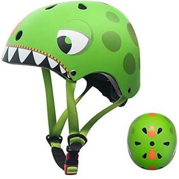 Wdmiya Casco BMX per Bambini con Design Dinosauro