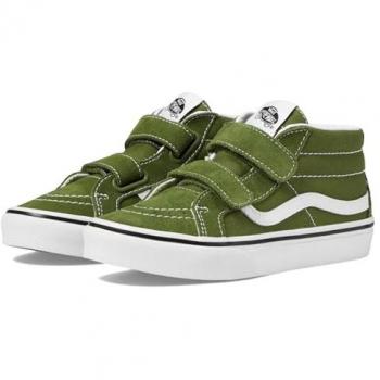 Baskets montantes Vans Sk8-Mid Reissue V vertes pour enfants, taille 30