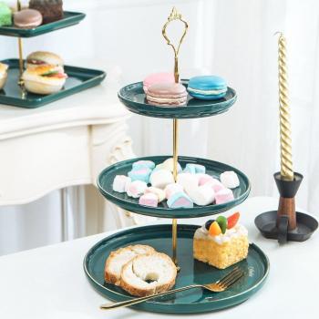 Three-Tiered Fruit and Snack Plate