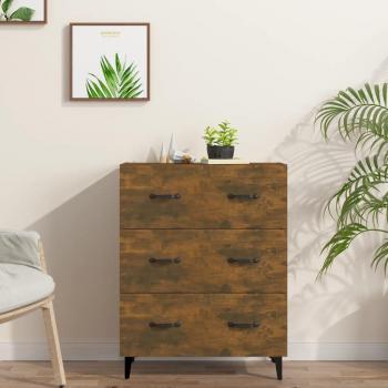 Smoked Oak Sideboard 69.5x34x90 cm by vidaXL