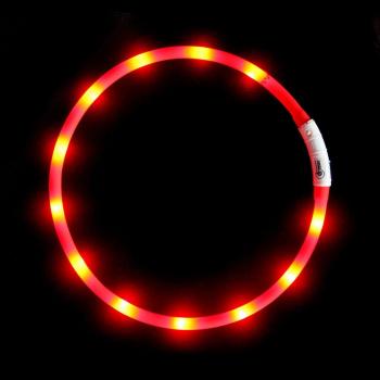 Soft Silicone LED Dog Collar – Waterproof USB Rechargeable Night Light