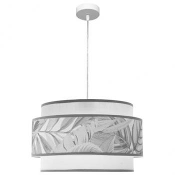 Lámpara Colgante 3P FABRILAMP Camerun Blanco/Gris