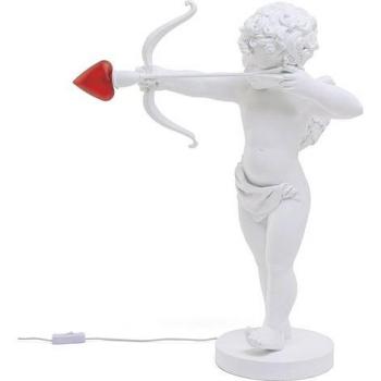 Lampada da tavolo grande con luce regolabile Cupido Bianco, Seletti, 50X21cm H.63 in resina