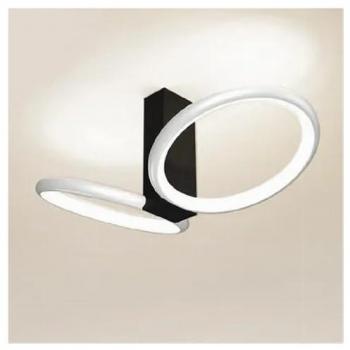 Trade Shop – Lampadario Plafoniera 22W LED, Cerchi Moderni Bianchi