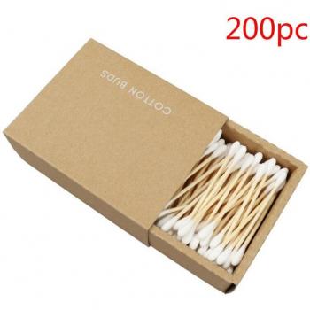 Double-Ended Bamboo Makeup Swabs 200 Count