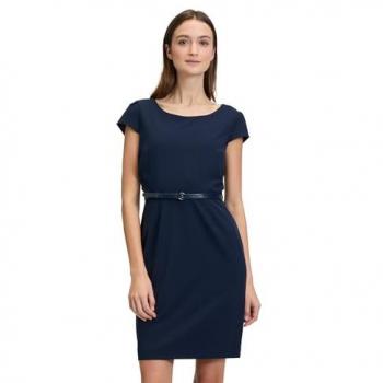 BETTY & CO Etuikleid „Gürtel“ – 59 % Poly, 37 % Viskose, 4 % Elasthan (Gr. 42)