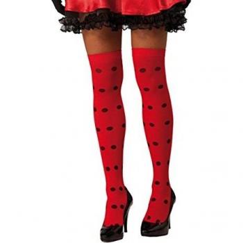 Überkniel-Strümpfe Marienkäfer mit roten Punkten