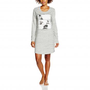 ESPRIT Nachthemd Anouk Cas NW Nightie 1/1 Slv, Grau