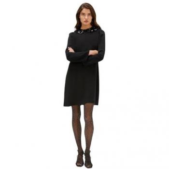 Short Dress Motivi Cuello Redondo