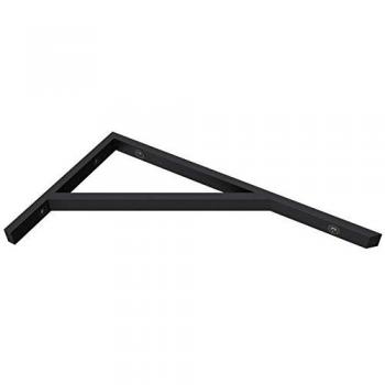 Équerre de fixation 45 cm – étagère murale console, acier inoxydable noir (WH02)