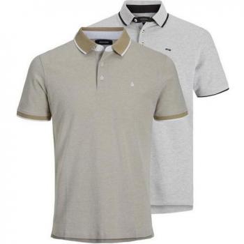 Polo Jack & Jones Short Sleeve Paulos 2-Piece Pack Crockery W LGM XS