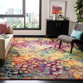 Safavieh Chic Pink/Multi Geometric Area Rug