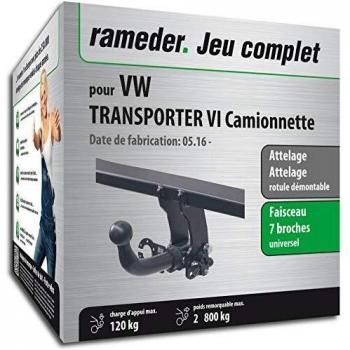 Rameder attelage démontable pour VW Transporter VI + faisceau 7 broches