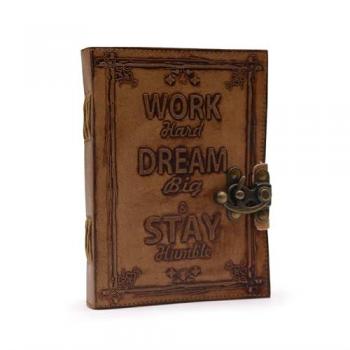 Plain Paper Leather Planner – Work & Dream Big
