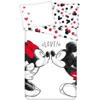 Bavlněné povlečení Mickey a Minnie 140x200 cm