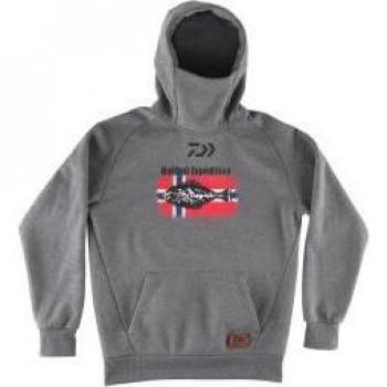 Daiwa D-Vec Snood Hoodie Halibut grau M