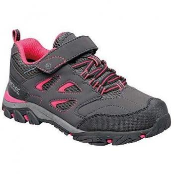 Regatta Zapatillas Técnicas de Senderismo Junior Bajas Holcombe V, Zapato para Caminar Unisex Niños, Acero/tulipán, 29 EU