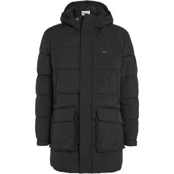 Steppjacke mit Label-Patch und Pattentaschen