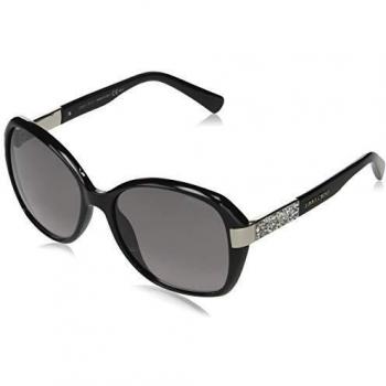 Jimmy Choo Alana/S EU D28 57 Occhiali da Sole, Nero (Shiny Black/Grey SF)