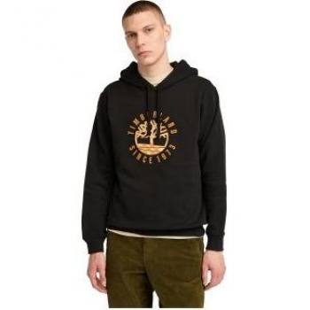 Hombre Timberland – Sudadera Negra 3XL, Capucha, Gráfico Holiday