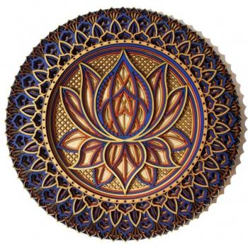 Farbenfroher Mandala Zauberstab für stilvolle Raumgestaltung