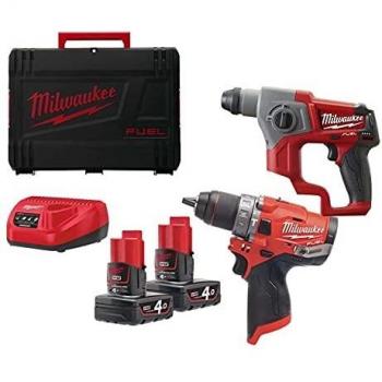 Milwaukee 12V Powerpack mit Schlagbohrer