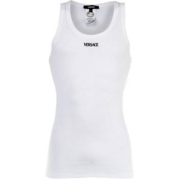 T Shirt Versace con Logo Ricamato