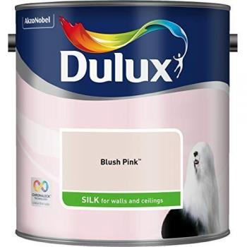 Dulux 5293128 Walls & Ceilings Silk Emulsion Paint, Blush Pink, 2.5 Litres
